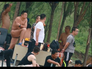 亚洲帅气肌肉男飞机喷射集锦04